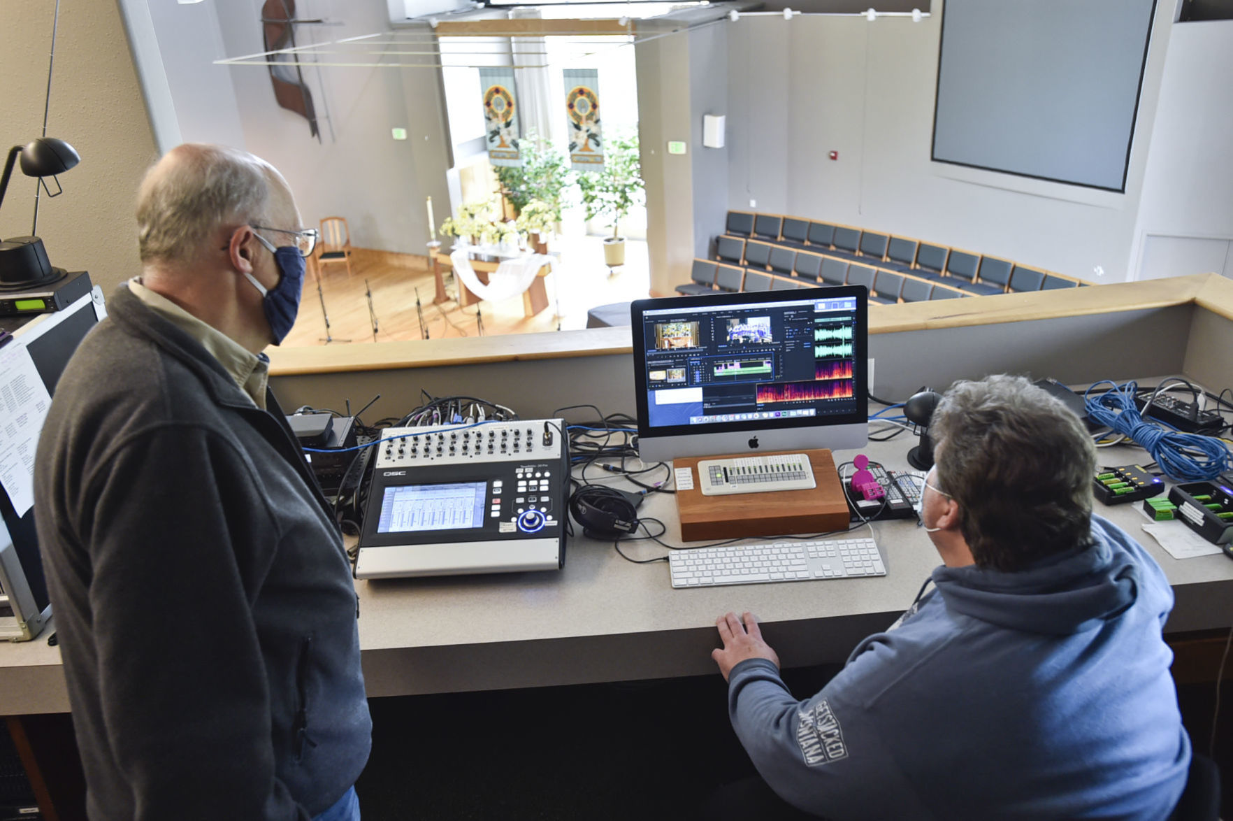 Tom Woodgard, member of the St. Paul's video team
